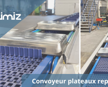Convoyeur plateaux repas